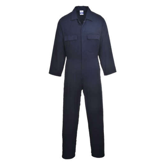 Portwest S998 Black Cotton Work Coveralls - Workwear.co.uk